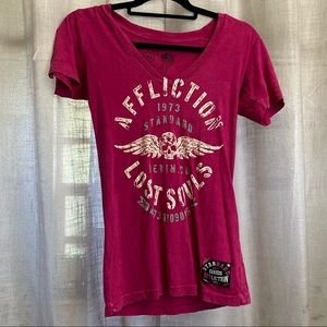 y2k Affliction Lost Souls biker tee